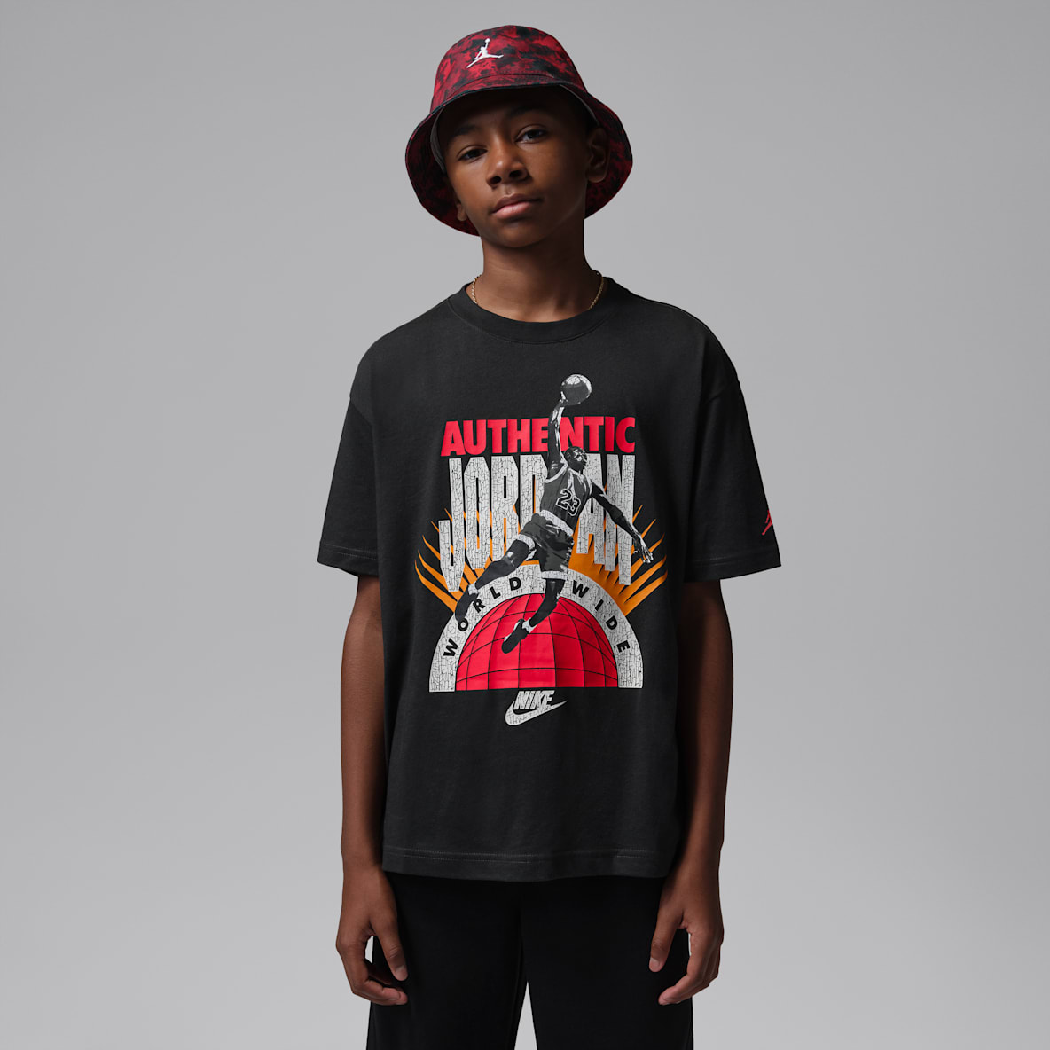 Jordan Big Kids (XS - XL) Black Graphic T-Shirts. Nike.com